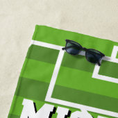 Naam voetbal Jersey Number Sports Strandlaken (In situ)