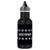 Naam, Voetbal, zwart-wit Waterfles (Rechts)