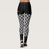 Naam voetballen team, Fake Black Shorts Leggings (Achterkant)