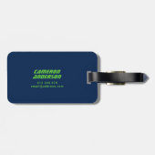 Naam Volledig aangepaste kleuren Dubbele gecheckte Bagagelabel (Achterkant horizontaal)