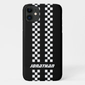 Naam Volledig aangepaste kleuren Dubbele gecheckte Case-Mate iPhone Case (Achterkant)