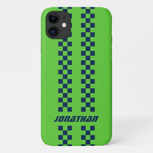 Naam Volledig aangepaste kleuren Dubbele gecheckte Case-Mate iPhone Case (Achterkant)