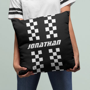 Naam Volledig aangepaste kleuren Dubbele gecheckte Kussen