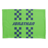 Naam Volledig aangepaste kleuren Dubbele gecheckte Kussensloop (Voorkant)