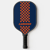 Naam Volledig aangepaste kleuren Dubbele gecheckte Pickleball Paddle (Voorkant)