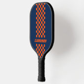 Naam Volledig aangepaste kleuren Dubbele gecheckte Pickleball Paddle (Links)