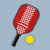 Naam Volledig aangepaste kleuren Dubbele gecheckte Pickleball Paddle
