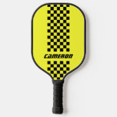 Naam Volledig aangepaste kleuren Dubbele gecheckte Pickleball Paddle (Achterkant)