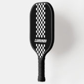 Naam Volledig aangepaste kleuren Dubbele gecheckte Pickleball Paddle (Links)