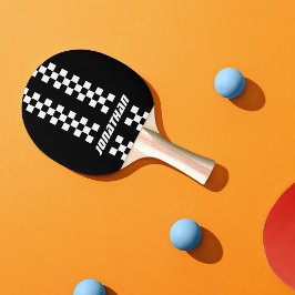 Naam Volledig aangepaste kleuren Dubbele gecheckte Tafeltennisbatje