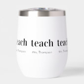 Naam Waardering Docent Modern Cadeau Voor Docent (Voorkant)