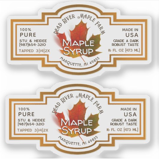 Naam Waterbestendige Vinylmantel met leder Sticker (Voorkant)