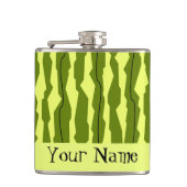 Naam Watermeloen Stripe Heupfles (Voorkant)