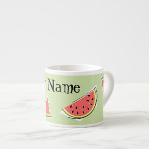 Naam watermeloenen espresso kop