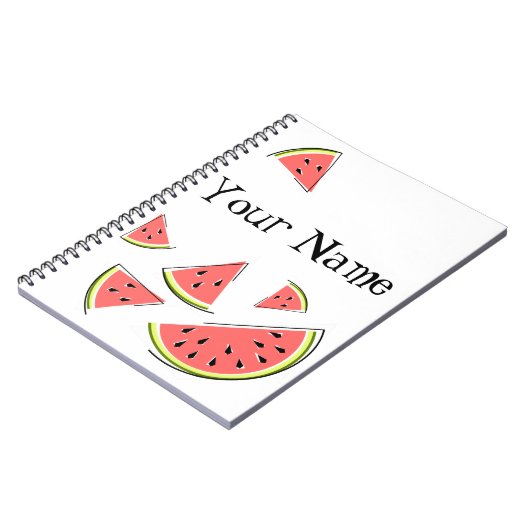 Naam watermeloenen notitieboek (Linkerzijde)