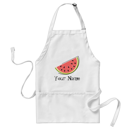 Naam Watermelon Slice Standaard Schort (Voorkant)