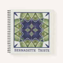 Naam Waterverf Abstract Geometric Pattern Blue