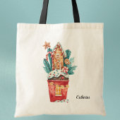 Naam, Waterverf Magisch Snoepgoed Huis Tote Bag