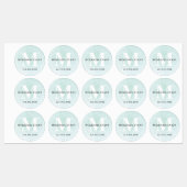 Naam waterverf monogram labels (Vel)