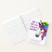 Naam waterverf Unicorn Notitieboek (Binnen)
