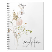 Naam waterverf Wilde Bloem Notitieboek (Voorkant)