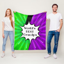 Naam wereld beste opa groene Paarse komiek wijzige