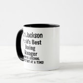 Naam, Werelden Beste Boksteam Manager Mok (Voorkant links)