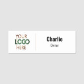 Naam werknemer Markering Aangepaste Logo Magnetisc Naamplaatje (Voorkant)