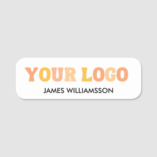 Naam werknemer Markering Aangepaste Logo Magnetisc Naamplaatje (Voorkant)