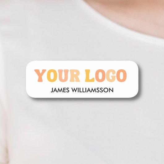 Naam werknemer Markering Aangepaste Logo Magnetisc Naamplaatje