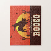  NAAM Westerne Cowboy Bull Rider Rodeo Legpuzzel (Verticaal)