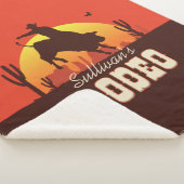  NAAM Westerne Cowboy Bull Rider Rodeo Sherpa Deken (3/4)