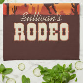  NAAM Westerne Cowboy Bull Rider Rodeo Theedoek (Gevouwen)