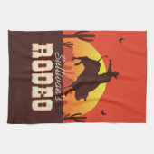  NAAM Westerne Cowboy Bull Rider Rodeo Theedoek (Horizontaal)