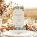 Naam Whimsical Groene Gouden Pijnstok Bruiloften Menu<br><div class="desc">Stap in een wereld van betovering met onze Whimsical Green en Gold Pine Cone Wedding Invites, Signage en Decor collectie. Omarm de rustieke charme van natuur met deze prachtige design met een levendig groen en glinsterende gouden accenten, geïnspireerd door de schoonheid van dennenappels. Laat je liefde bloeien zoals het bos...</div>