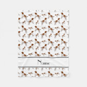 Naam white Wirehaered Pointing Griffon dogs Fleece Deken (Voorkant)