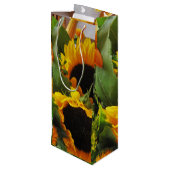 Naam & Wijn Offerte Herfst Zonnebloemen Wijn Cadeautas (Achterkant Gekanteld)