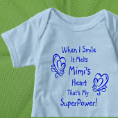 Naam wijzigen Alle tekstglimlach Breekt hart Super Romper