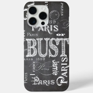 Naam wijzigen Calligrafie Parijs Frankrijk Eiffel iPhone 15 Pro Max Hoesje