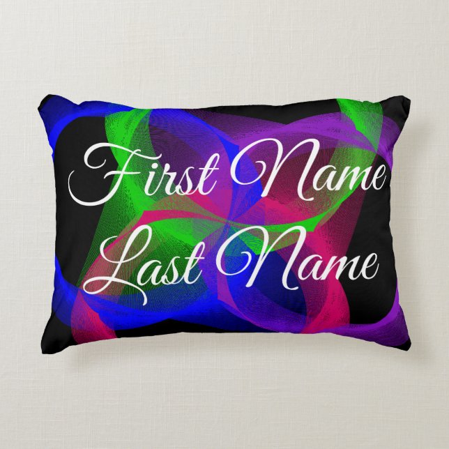 Naam wijzigen Circular Blend Geometrisch accentkus Accent Kussen (Voorkant)