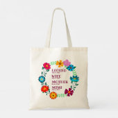 Naam wijzigen Datum Legend Wife Moeder Mimi Tote Bag (Achterkant)