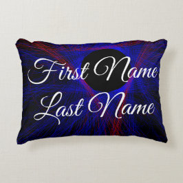 Naam wijzigen Geometrische driehoek Accent Pillow Kussen