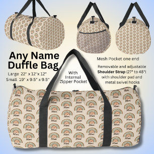 Naam wijzigen, Leopard Spots Print Boho Rainbow Plunjezak