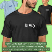 Naam wijzigen Tekst, Beste vader, Matching Father T-shirt