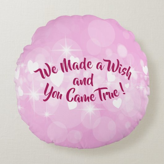 Naam wijzigen Tekst die we hebben gemaakt en waar Rond Kussen (Voorkant)