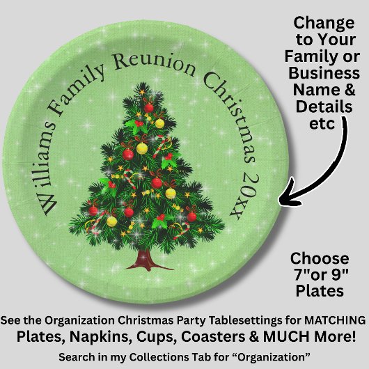 Naam wijzigen Tekst overeenkomen kerststructuur 20 Papieren Bordje