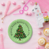 Naam wijzigen Tekst overeenkomen kerststructuur 20 Papieren Bordje (Feest)