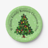 Naam wijzigen Tekst overeenkomen kerststructuur 20 Papieren Bordje (Voorkant)