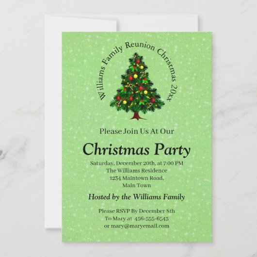 Naam wijzigen Tekst overeenkomen met kerststructuu Kaart (Voorkant)