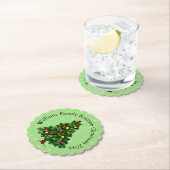 Naam wijzigen Tekst overeenkomen met kerststructuu Kartonnen Onderzetters (Insitu)